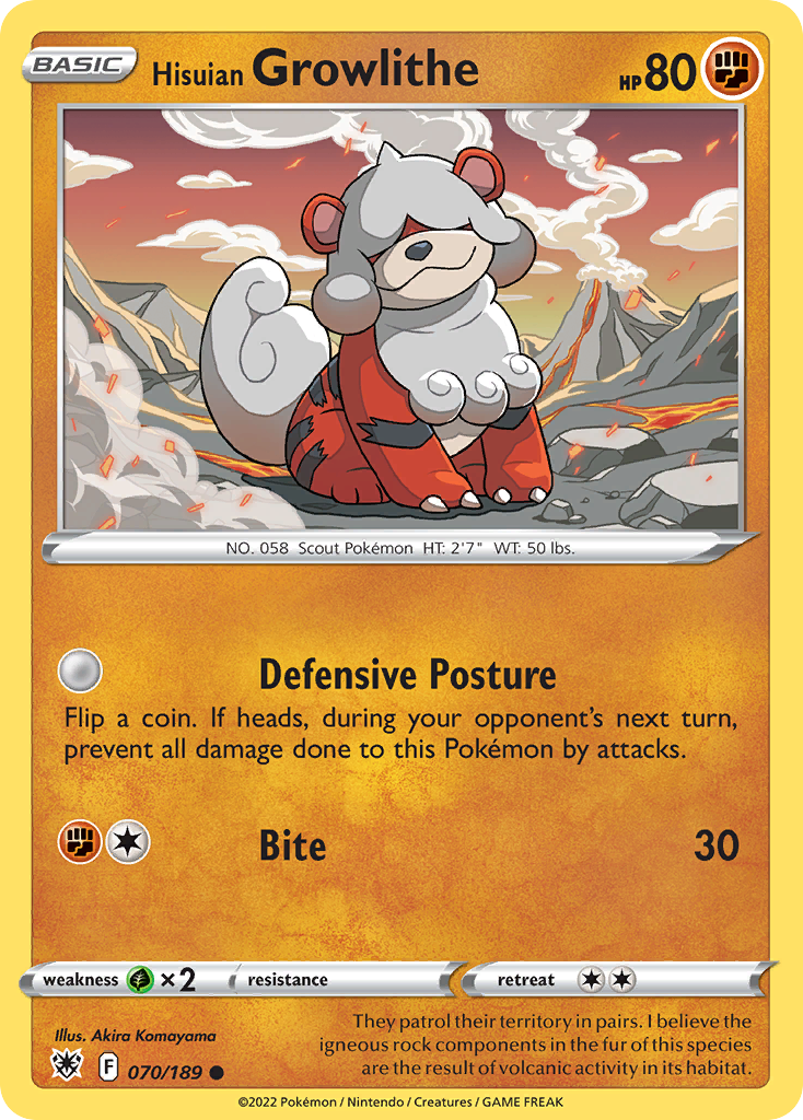 Hisuian Growlithe - 070/189 - Astral Radiance