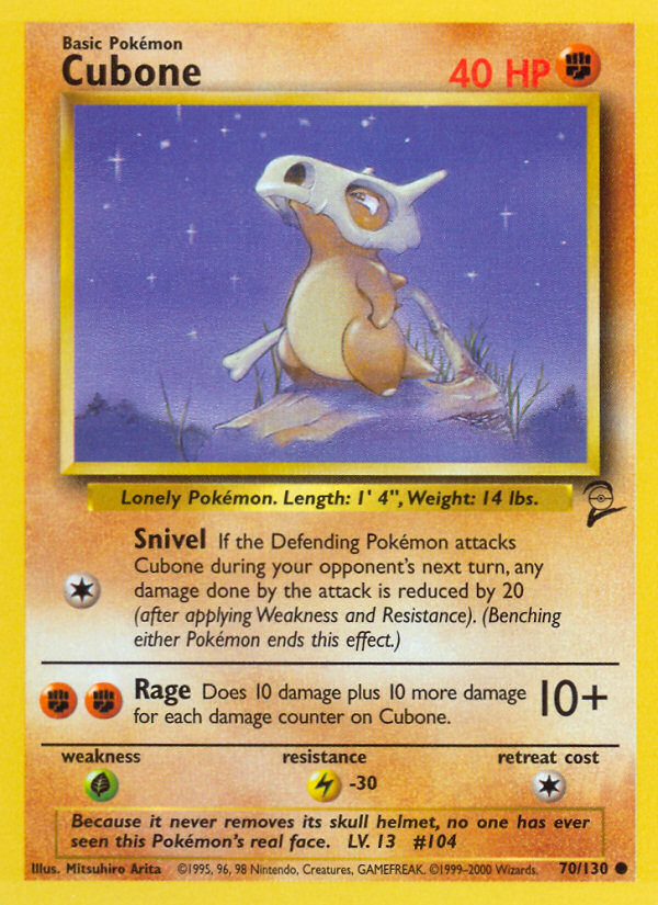 Cubone - 070/130 - Base Set 2