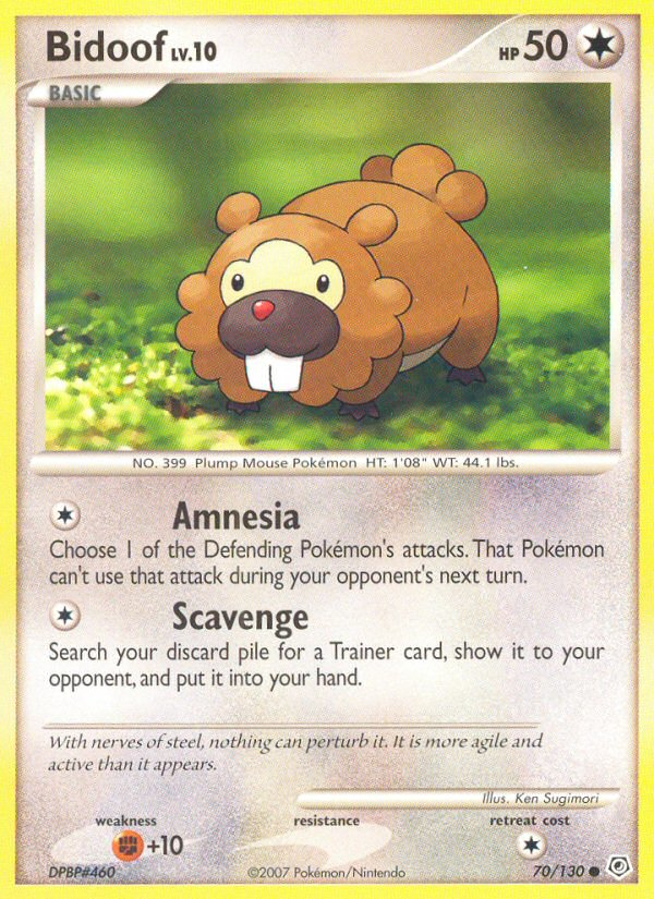 Bidoof - 070/130 - Diamond & Pearl