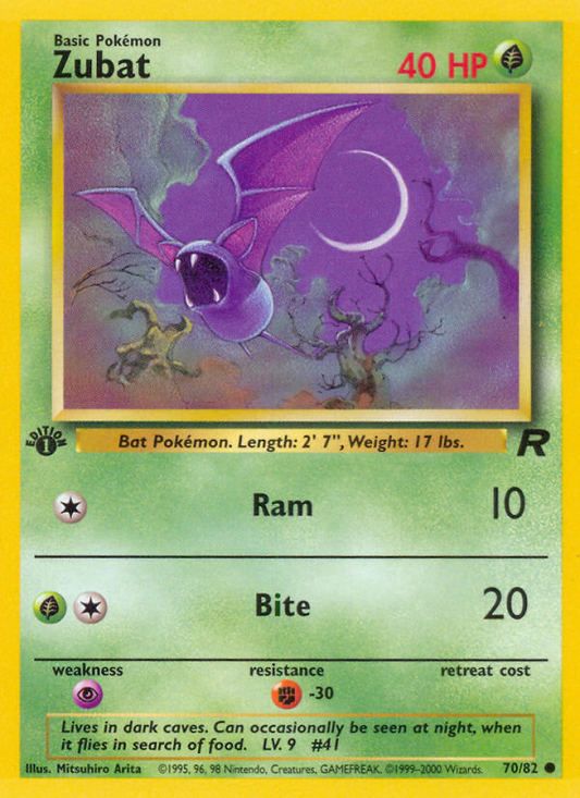 Zubat - 70/82 - Team Rocket