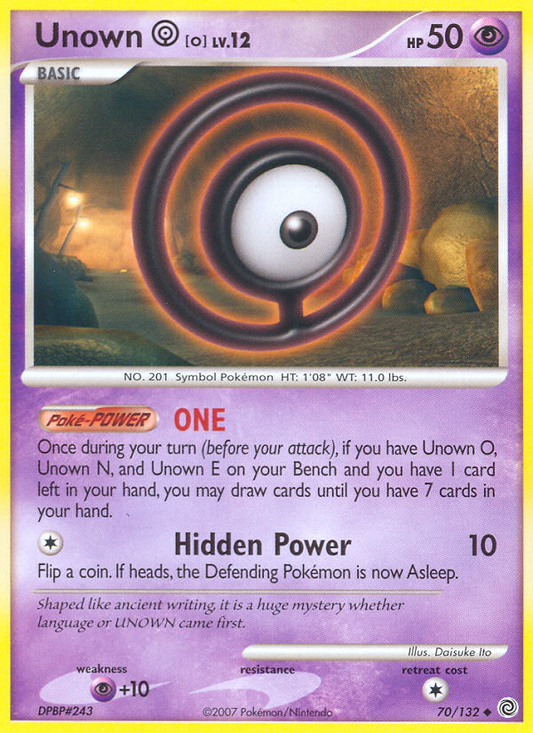 Unown [O] - 070/132 - Secret Wonders