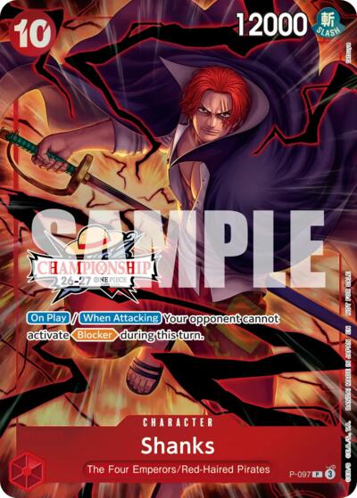 Shanks (CS 26-27 Event Pack Finalist Ver.) - P-097 - Promo - One Piece Promotion Cards
