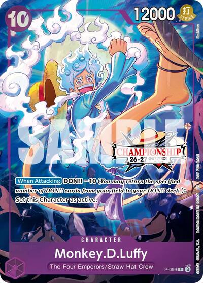 Monkey.D.Luffy (CS 26-27 Event Pack) - P-099 - Promo - One Piece Promotion Cards