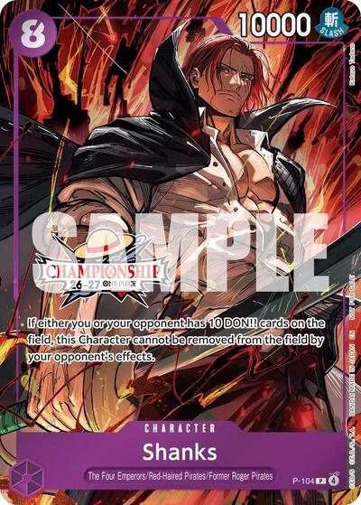 Shanks (CS 26-27 Celebration Pack) - P-104 - Promo - One Piece Promotion Cards
