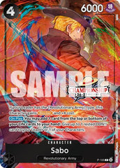 Sabo (CS 26-27 Celebration Pack) - P-105 - Promo - One Piece Promotion Cards