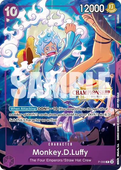 Monkey.D.Luffy (CS 26-27 Event Pack Finalist Ver.) - P-099 - Promo - One Piece Promotion Cards