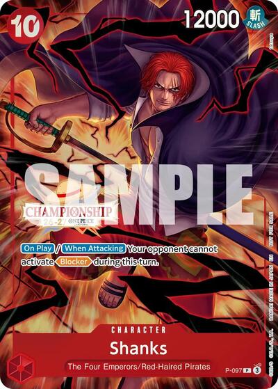 Shanks (CS 26-27 Event Pack Finalist Ver.) - P-097 - Promo - One Piece Promotion Cards