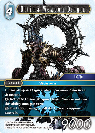 Ultima Weapon Origin - 29-021R - Rare - Blissful Eternity