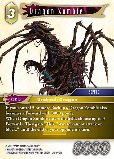 Dragon Zombie - 29-070R - Rare - Blissful Eternity