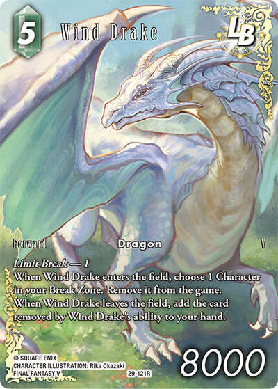 Wind Drake - 29-121R - Rare (Full Art) - Blissful Eternity