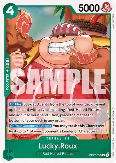 Lucky.Roux - OP17-033 - Rare - The World's Strongest Warriors