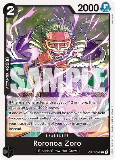 Roronoa Zoro - OP17-095 - Common - The World's Strongest Warriors