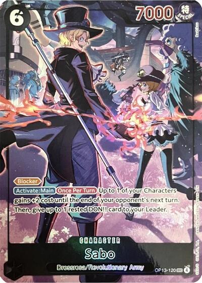 Sabo - OP13-120 - Secret Rare (English Version 3rd Anniversary Set) - One Piece Promotion Cards