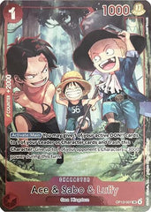 Ace & Sabo & Luffy - OP13-007 - Super Rare (English Version 3rd Anniversary Set) - One Piece Promotion Cards