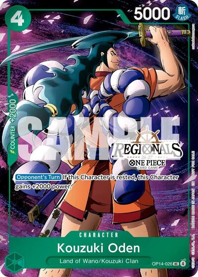Kouzuki Oden - OP14-026 - Uncommon (Regional Participation Pack 2026 Vol.2) - One Piece Promotion Cards