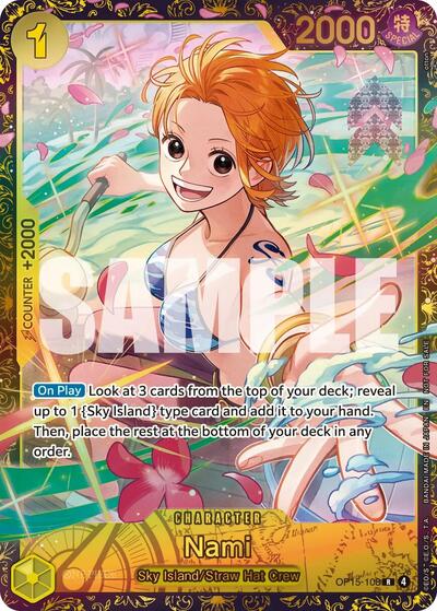 Nami (CS26-27 Regionals Season 2 Top 64) - OP15-108 - Rare - Adventure on Kami's Island
