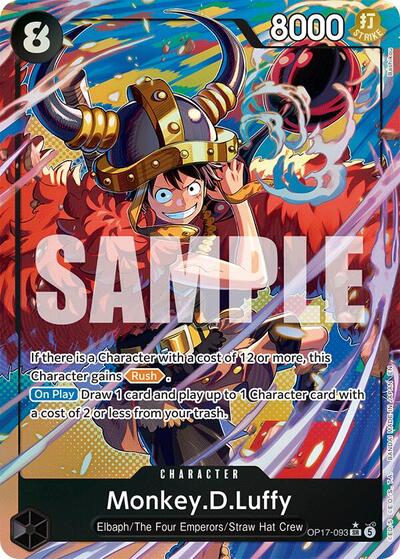 Monkey.D.Luffy - OP17-093 - Super Rare (Alternate Art) - The World's Strongest Warriors