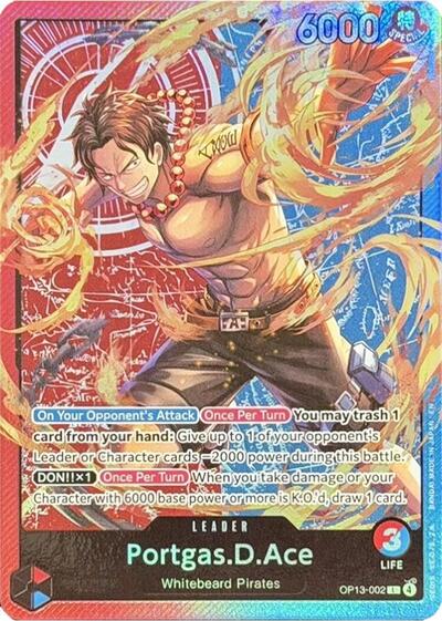 Portgas.D.Ace (Sound Loader Ace and Sabo Edition 2026) - OP13-002 - Leader - One Piece Promotion Cards