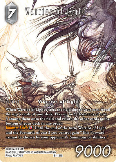 Warrior of Light - 21-121L - Legend (Full Art) - Blissful Eternity