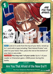 Are You That Afraid of the New Era?! - OP17-037 - Rare - The World's Strongest Warriors