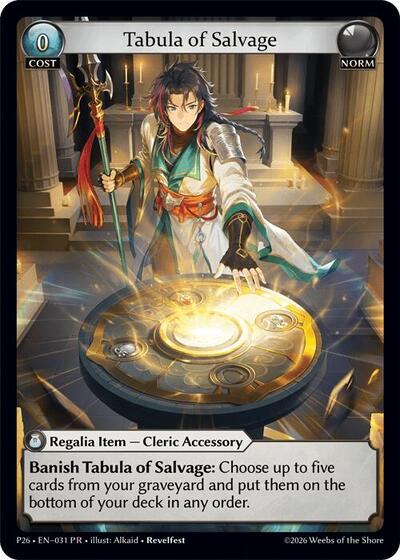 Tabula of Salvage - P26 - Promo - Promotional Cards