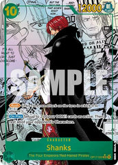 Shanks - OP17-022 - Super Rare (Manga Alt Art) - The World's Strongest Warriors