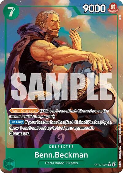 Benn.Beckman - OP17-027 - Rare (Alternate Art) - The World's Strongest Warriors
