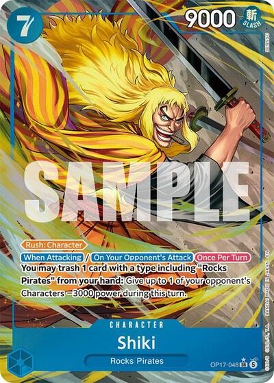 Shiki - OP17-048 - Super Rare (Alternate Art) - The World's Strongest Warriors
