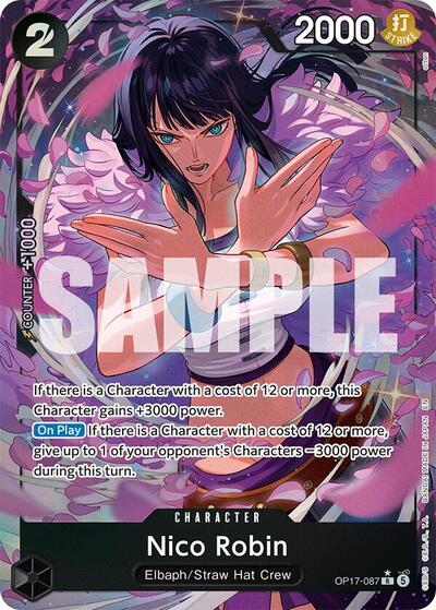 Nico Robin - OP17-087 - Rare (Alternate Art) - The World's Strongest Warriors