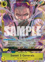 Sweet 3 Generals - OP17-114 - Rare (Alternate Art) - The World's Strongest Warriors