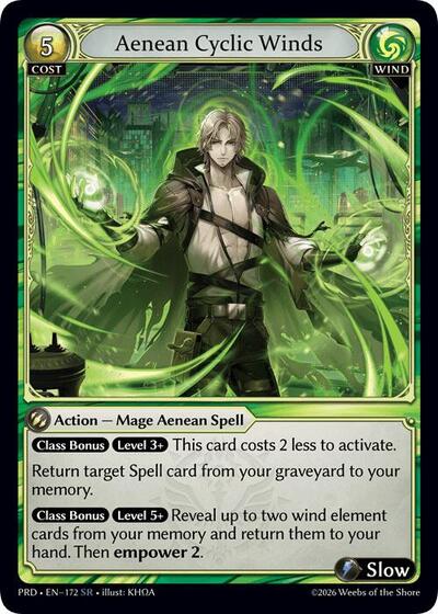 Aenean Cyclic Winds - 172 - Super Rare - .asphodel/paradise