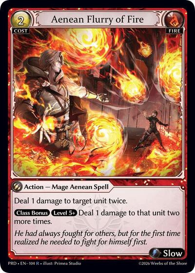 Aenean Flurry of Fire - 104 - Rare - .asphodel/paradise