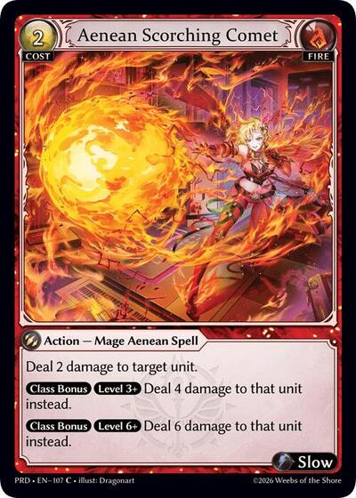 Aenean Scorching Comet - 107 - Common - .asphodel/paradise