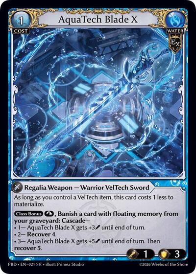 AquaTech Blade X - 021 - Super Rare - .asphodel/paradise