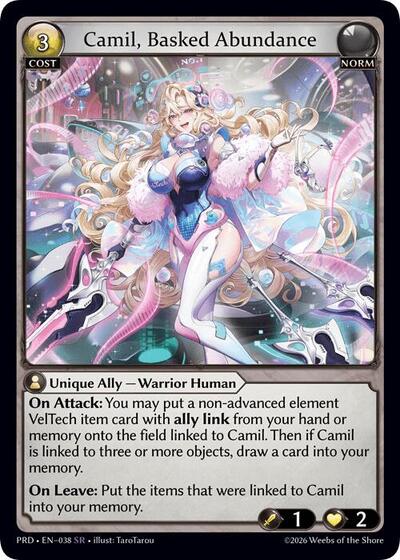 Camil, Basked Abundance - 038 - Super Rare - .asphodel/paradise