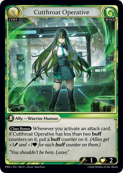Cutthroat Operative - 186 - Rare - .asphodel/paradise