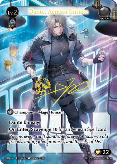 Dante, Aenean Initiate - 005 - Collector Super Rare - .asphodel/paradise