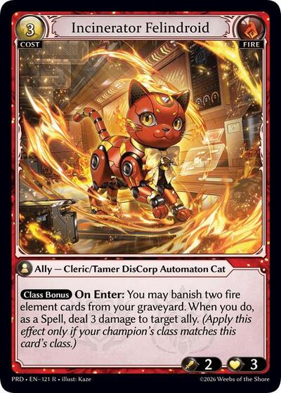 Incinerator Felindroid - 121 - Rare - .asphodel/paradise