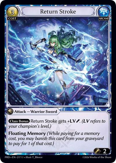 Return Stroke - 217 - Uncommon - .asphodel/paradise