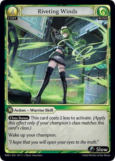 Riveting Winds - 197 - Uncommon - .asphodel/paradise