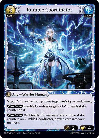 Rumble Coordinator - 219 - Rare - .asphodel/paradise