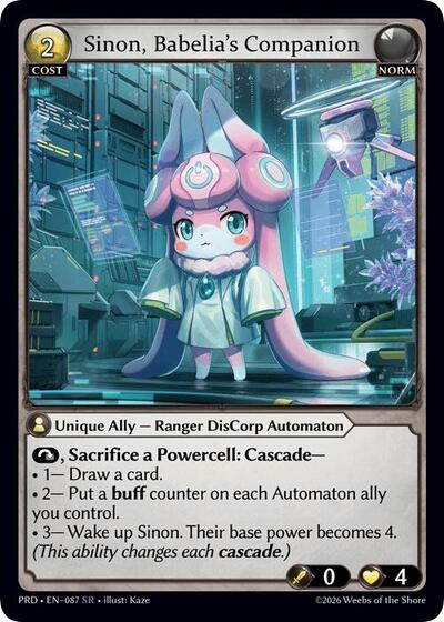 Sinon, Babelia's Companion - 087 - Super Rare - .asphodel/paradise