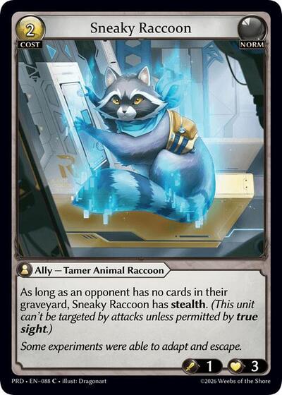 Sneaky Raccoon - 088 - Common - .asphodel/paradise