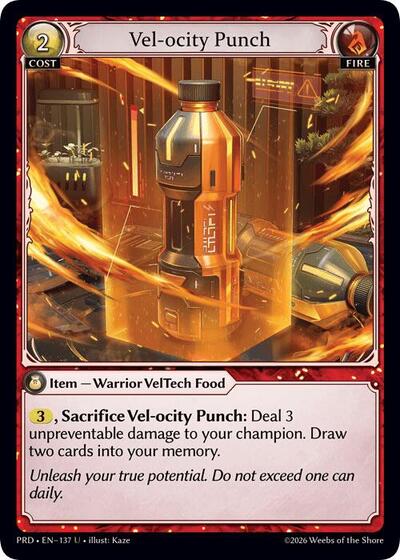 Vel-ocity Punch - 137 - Uncommon - .asphodel/paradise