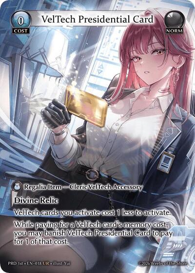 VelTech Presidential Card - 018 - Ultra Rare - .asphodel/paradise