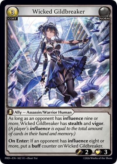 Wicked Gildbreaker - 102 - Super Rare - .asphodel/paradise