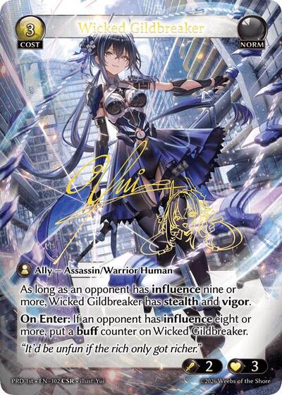 Wicked Gildbreaker - 102 - Collector Super Rare - .asphodel/paradise