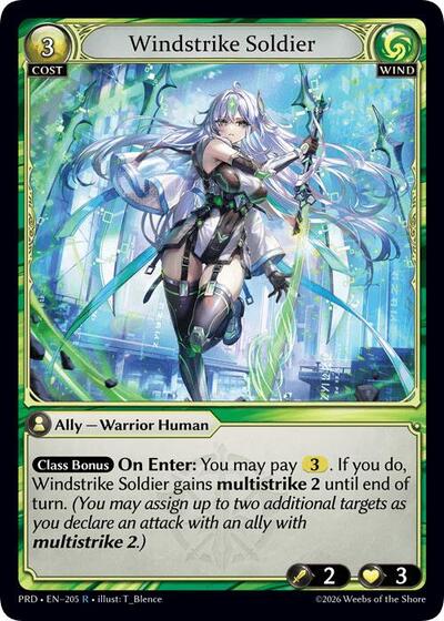 Windstrike Soldier - 205 - Rare - .asphodel/paradise