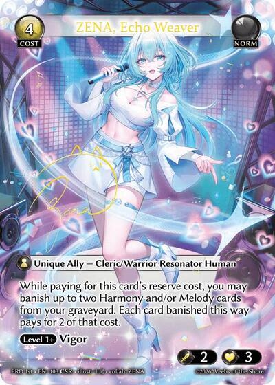 ZENA, Echo Weaver - 103 - Collector Super Rare - .asphodel/paradise