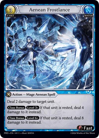 Aenean Frostlance (Interference Curio Foil) - 141 - Uncommon - .asphodel/paradise